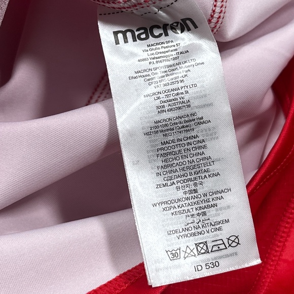 Macron Team Canada Womens Rugby WXV 2023 Red Jersey Womens Large - Picture 10 of 12